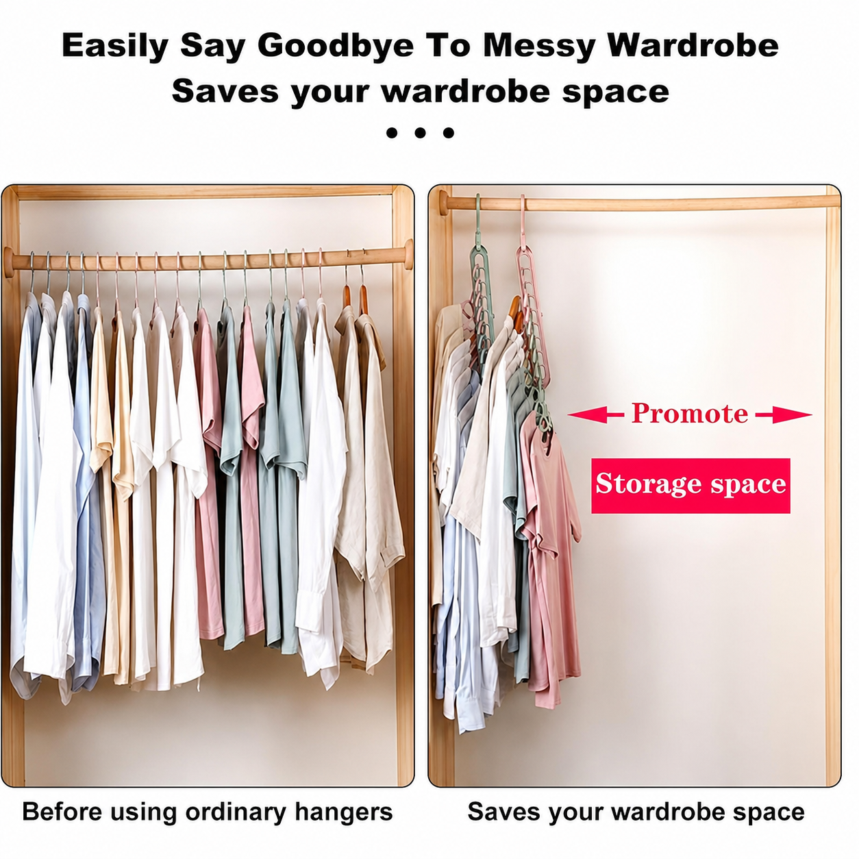 Foldable Space-Saving Hanger Organizer